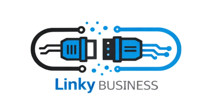 Linky Business logo Linky Business logo voor Odoo implementatie, hardware integratie en Exact Online migratie